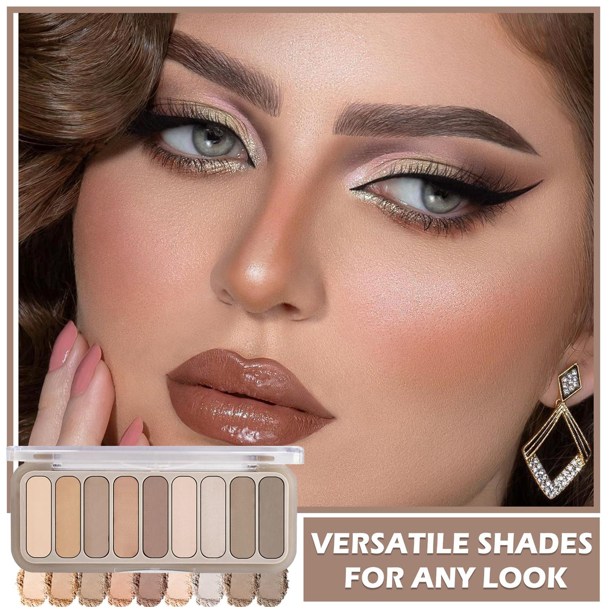 Matte Naked Eyeshadow Palette with Brush U1815