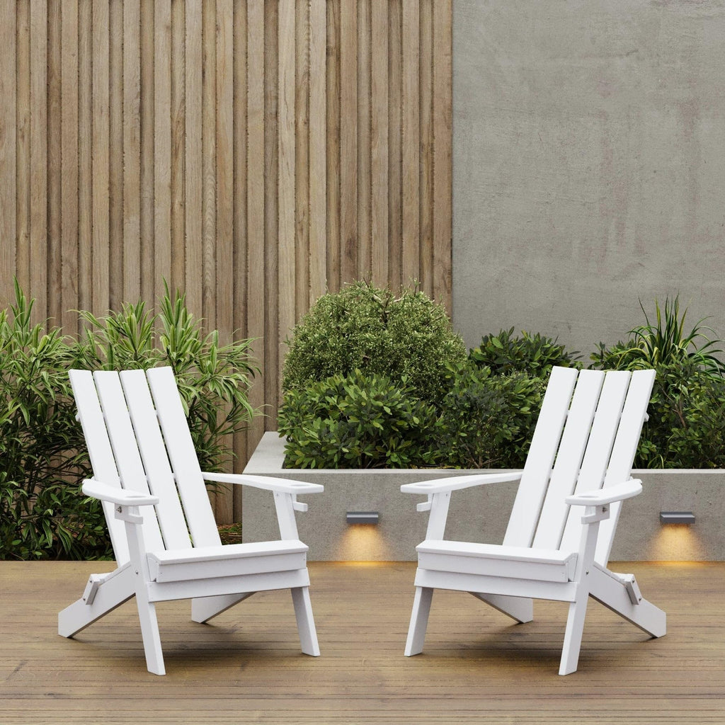 Folding Adirondack Chair with Cupholders I77585