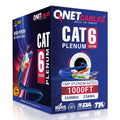 Blue Cat6 Plenum 1000ft 23AWG UTP Ethernet Cable N88891