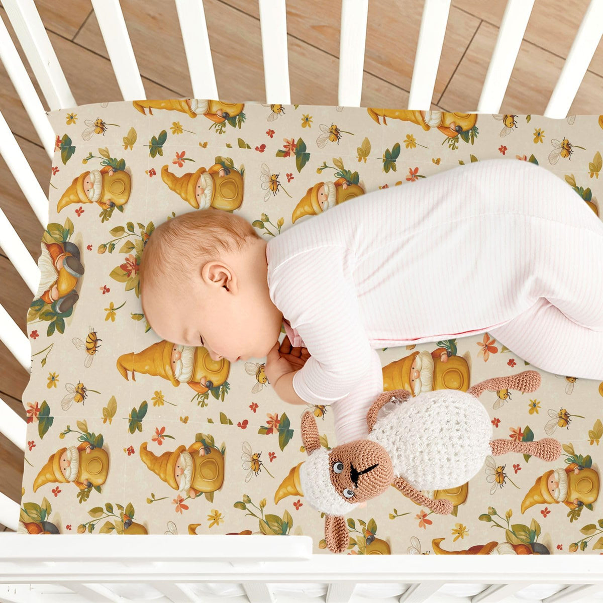 Soft Breathable Microfiber Crib Sheet W3414