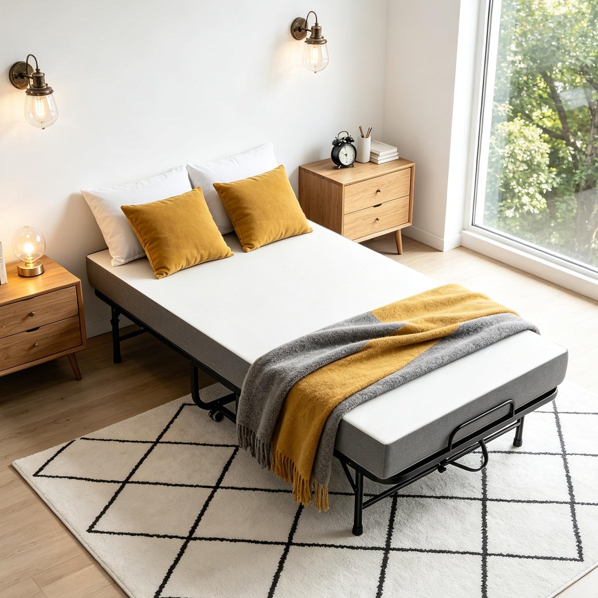 Folding Bed with 5 Inch Mattress Z61994