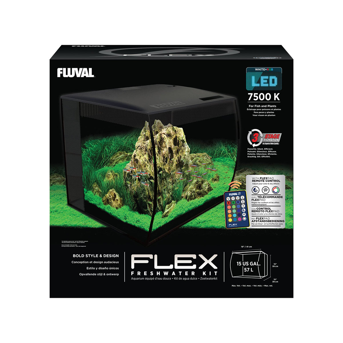 15 Gallon Nano Glass Aquarium Kit J5901