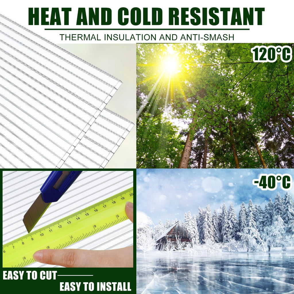 12 Pack Polycarbonate Greenhouse Panels P868137
