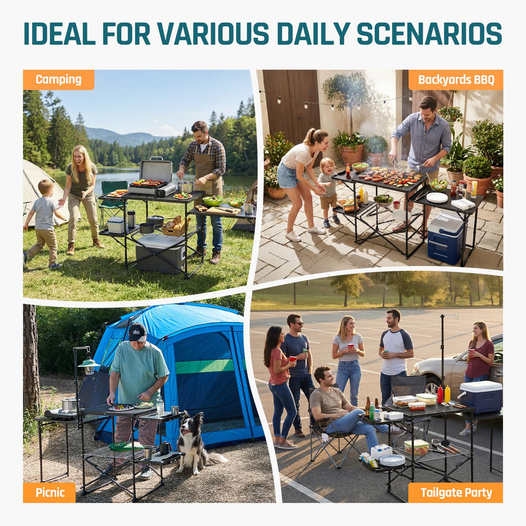 Folding Camping Kitchen Station R5792