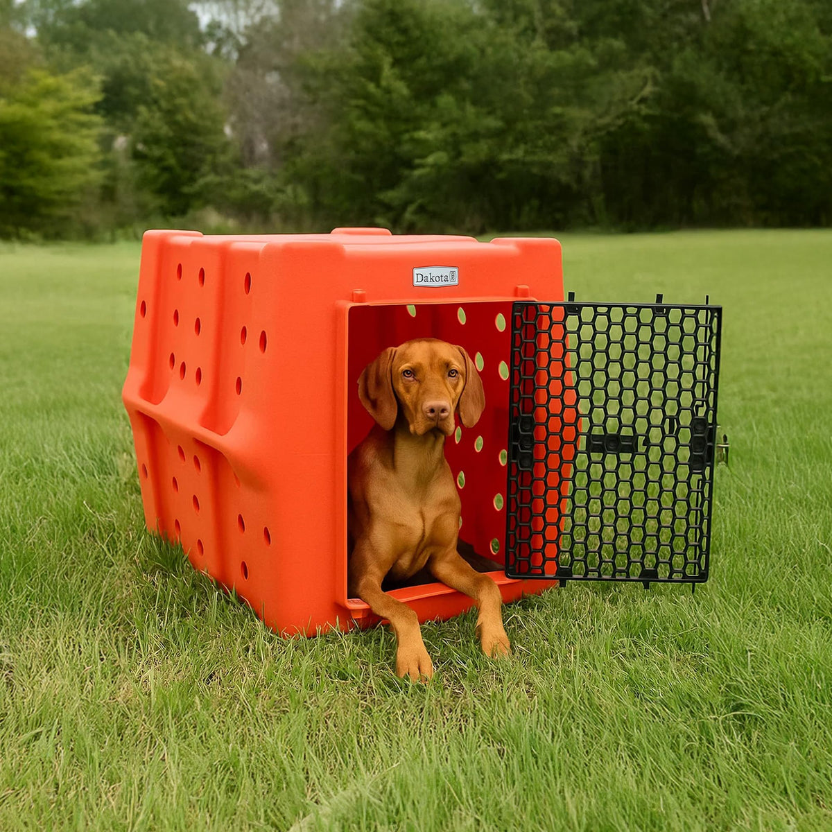 Orange Large Dog Crate V5061
