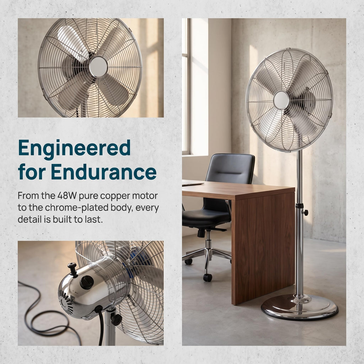 16 Inch Oscillating Pedestal Fan U18359