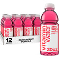 Dragonfruit Flavored Electrolyte Enhanced Bottled Water with Vitamin b5, b6, b12, 20 Fl Oz, 12 Pack Y241790