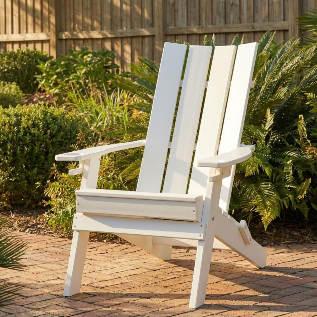 Folding Adirondack Chair with Cupholders I77585
