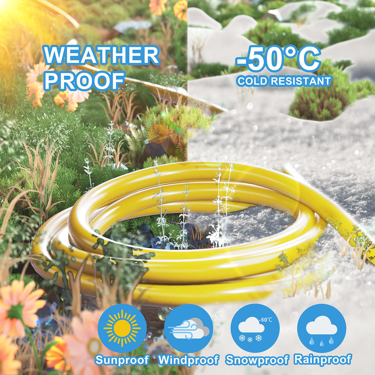 100 FT 12/3 Gauge Heavy Duty Outdoor Extension Cord Waterproof T14289