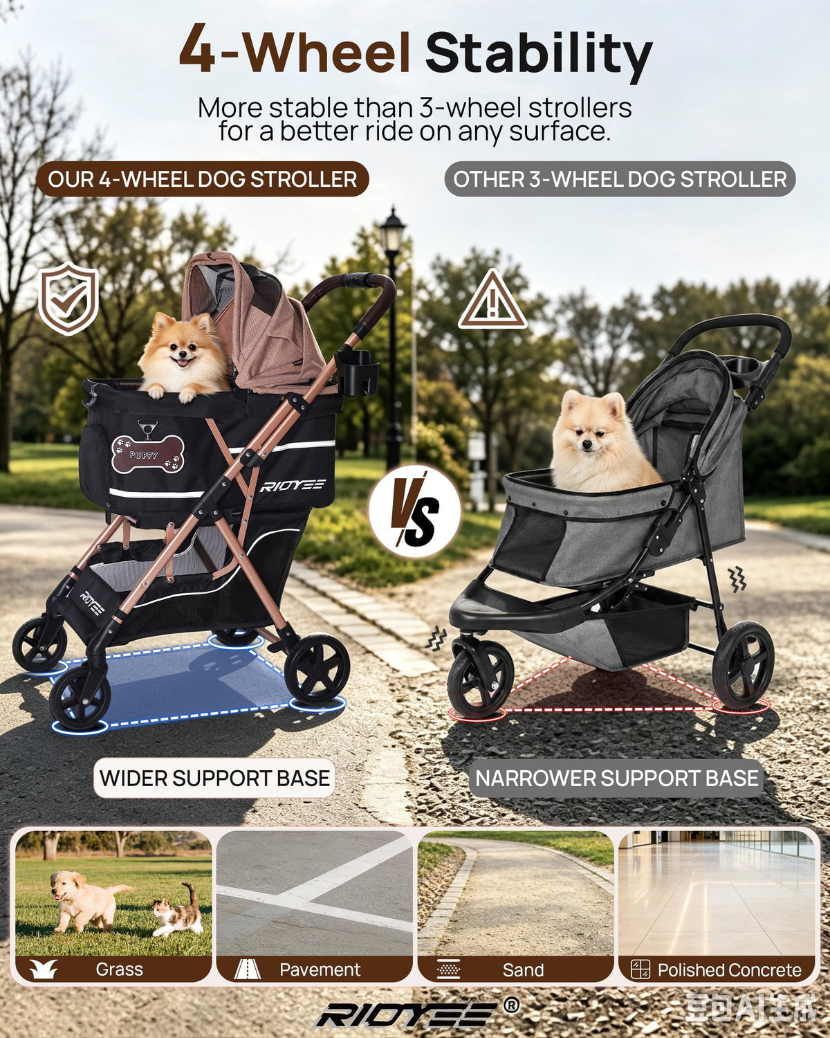 Foldable Dog Stroller R93461