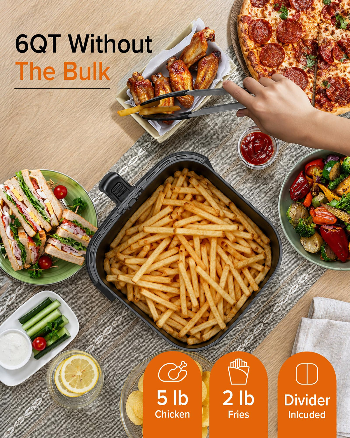 10-in-1 Air Fryer with Smart Probe U51058