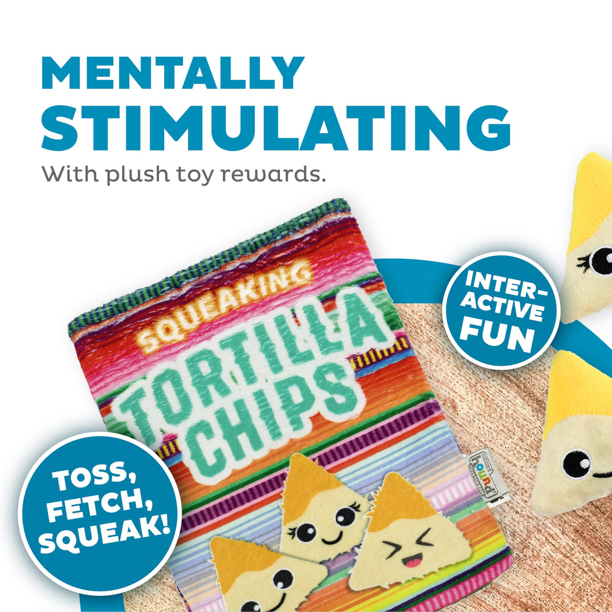 Tortilla Chips Puzzle Squeaky Dog Toys B93835