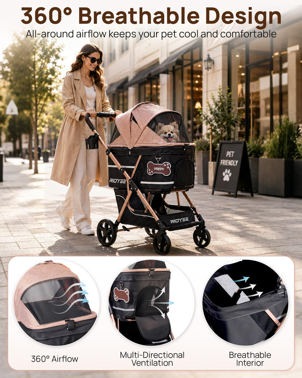 Foldable Dog Stroller R93461